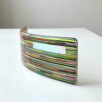 A H Contemporary Glass - Interference - Rainbow - Fused Glass Light Catcher - 
