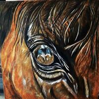 Polo horses eye