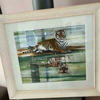 “Serenity “tiger reflection 