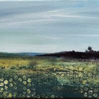 Green and Pleasant Land.Mixed Media on Canvas. £150.00