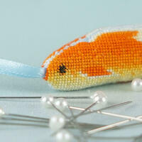 Detail of Little Fish from the Fish Tales Scissor Set by Blue Coppice