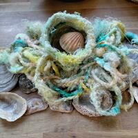 seaside rope from handspun silk throwsters waste