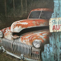 Rust never sleeps. Acrylic/canvas.