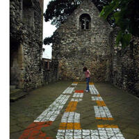 Southampton by Mary Partridge. Chalk installation