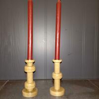 Oak candlesticks 