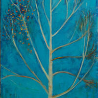 Silver Birch, oil painting