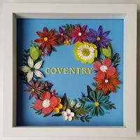 "Coventry Blooms" - paper flower art