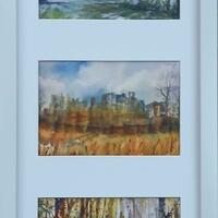Triptychs of local scenes and landscape