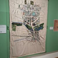 Leamington Aerial Map Embroidery 