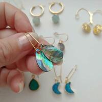Stunning paua shell earrings
