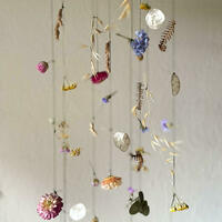 Dried flower mobile.