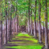 Avenue of Trees Painting with nJoyArt