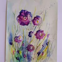 Floral dance: Ink and surface texture