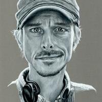 MacKenzie Crook as Andy from The Detectorists - Pencil drawing