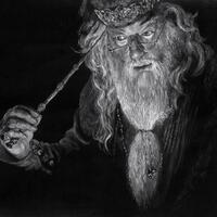 Dumbledore - Acrylic painting