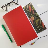 A5 Red Leather Chilli Journal