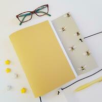 Yellow Leather Bee Journal