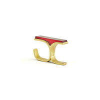 U.F.O Stone Prism. 22 carat gold and lab-grown ruby ring from the U.F.O, Unique Finger Ornaments, collection. The U.F.O collection is inspired by the forms, structures and colours of precious and semi-precious stones in their natural forms. . 