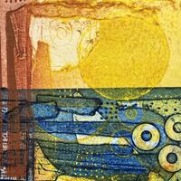 Reflection - collagraph 