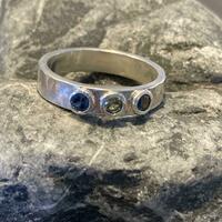 Australian Sapphire and Silver ring