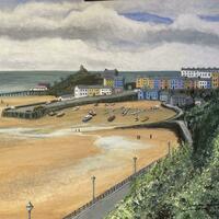 Tenby harbour. Acrylic. Sold. Prints available £45. 