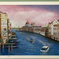 Venice Grand canal. Oil. £310.