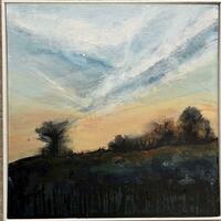 Days End . Mixed Media on Board £180.00