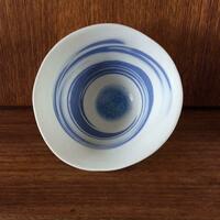 Thrown blue and white porcelain.