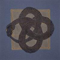 needlelace, applique and hand embroidery "snakes and Ladders 3"