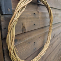Willow Wreath. Willow by Christina is ever inspired to make wreaths enjoying the natural flow and grounding shape. She invites people to join her on her wreath base making workshops and provides her customers with wreaths of various sizes.