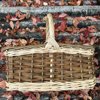 Traditional English Square Work Tool Basket Clare Shilvock Warwickshire Willow 
