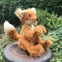 handmade mohair fox