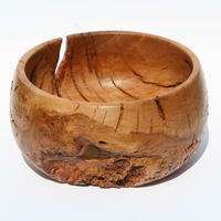 Large oak bowl.