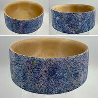 Stiple Mineral Painted Tapered Beech Bowl