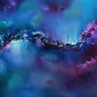 Universe inspired abstract art by Jaimie Volkaerts
