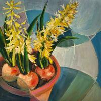 Hyacinths - oil on canvas - 60x60 cm - £550