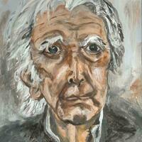 Copy of a Mark Fennell  portrait of Richard Benson by Jayne Stewart