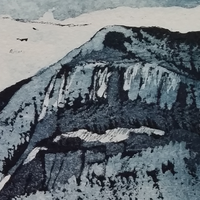 Detail from Feigumfoss - Norwegian landscape