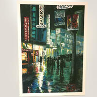 "City Seens" Tokyo Streets - acrylic and oil on canvas