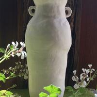 Porcelain coil built vase