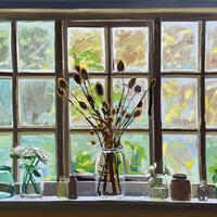 studio window lizzie bentley oil painting