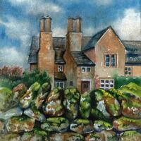 Cotswolds. Watercolour on paper 