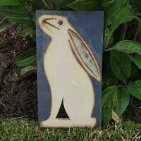Gazing hare frostproof plaque  £45