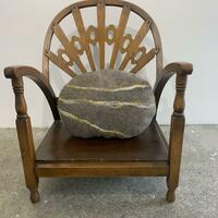 Felted stone style cushion
