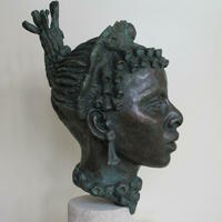 African Queen, Bronze resin on Portland stone