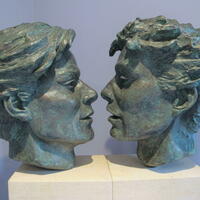 The first time that you kissed me. Bronze Resin.