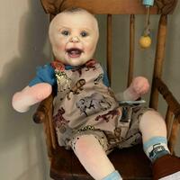 hand made life size cloth baby doll 