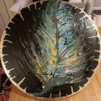 Feather painting 