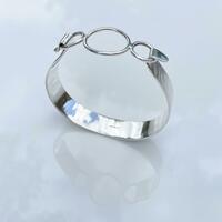 A sterling silver textured bangle I recently designed 