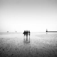 Pinhole Lenless Camera Image at Crosby Beach "Another Place"
